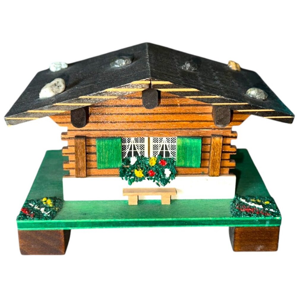 Vintage Swiss Chalet Musical Movement Box - Lara's Theme Dr. Zhivago